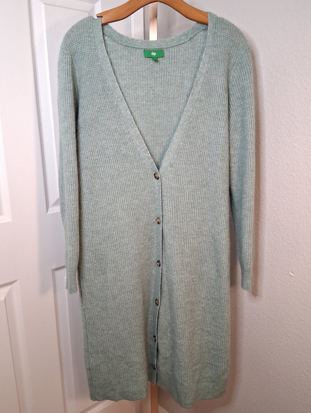 Dip Sage Green Long Sweater Large